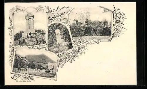 AK Görlitz, Ortsansicht, Strassenpartie, Denkmal, Strassenbahn