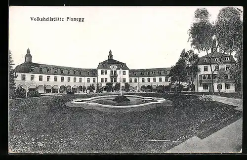 AK Planegg, Volksheilstätte mit Springbrunnen