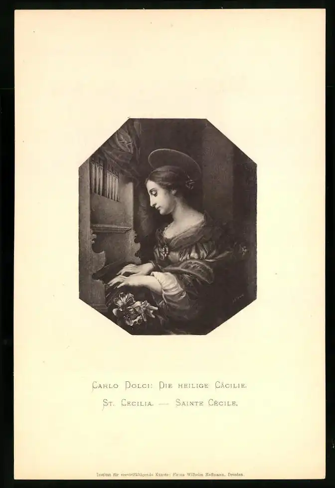 Fotoalbum mit 25 Lichtdrucken der Dresdner Galerie: Gemälde von Da Vinci, Kaufmann, Dolci, Holbein, Raphael, Defregger 15