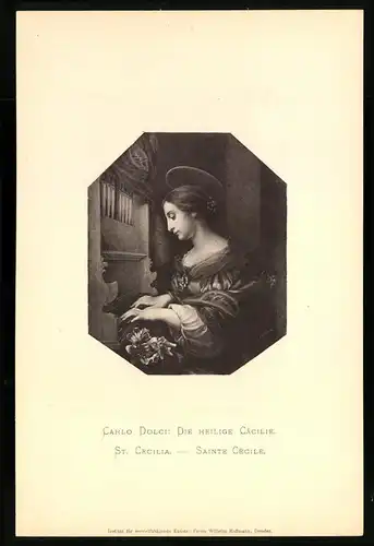 Fotoalbum mit 25 Lichtdrucken der Dresdner Galerie: Gemälde von Da Vinci, Kaufmann, Dolci, Holbein, Raphael, Defregger