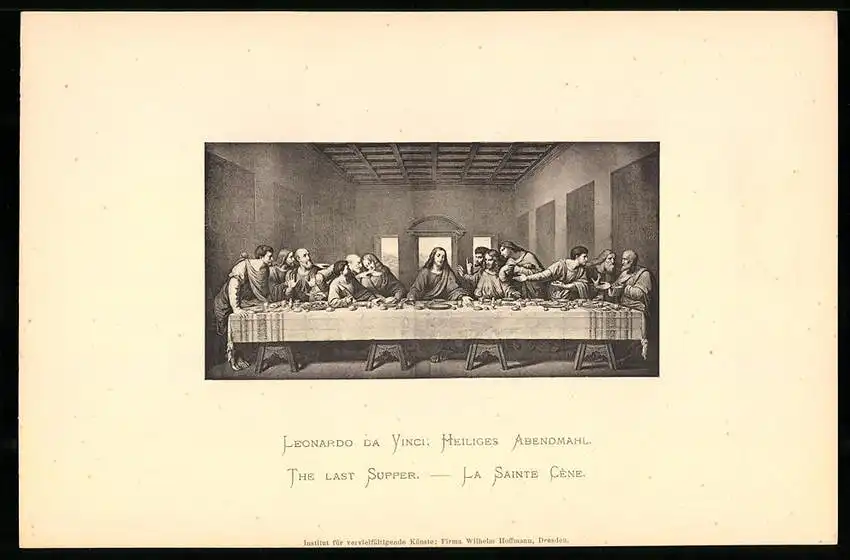Fotoalbum mit 25 Lichtdrucken der Dresdner Galerie: Gemälde von Da Vinci, Kaufmann, Dolci, Holbein, Raphael, Defregger 23