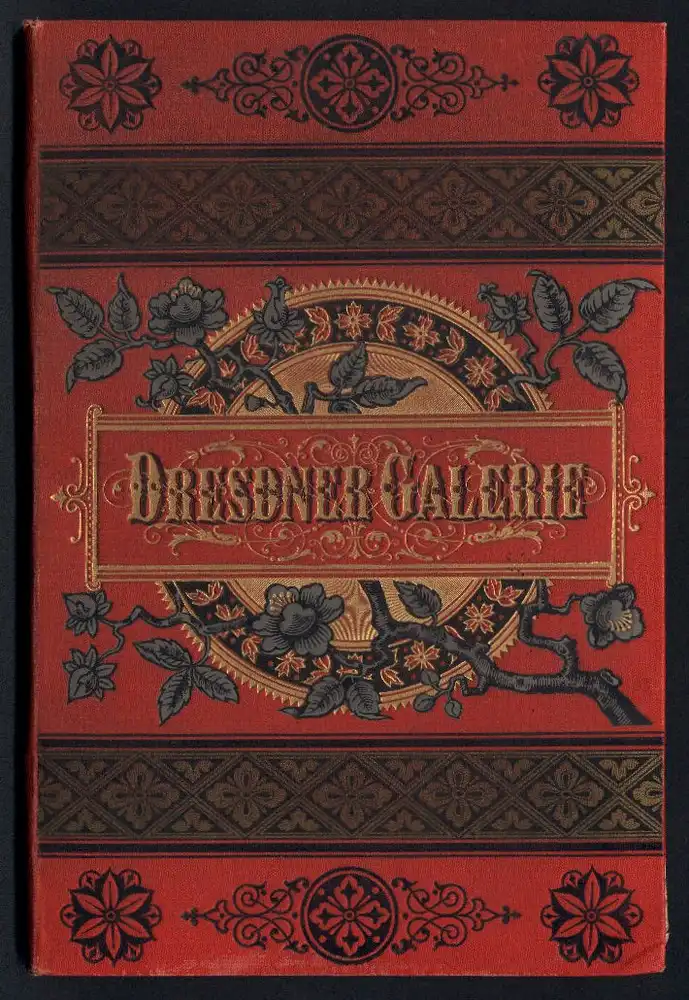 Fotoalbum mit 25 Lichtdrucken der Dresdner Galerie: Gemälde von Da Vinci, Kaufmann, Dolci, Holbein, Raphael, Defregger 25