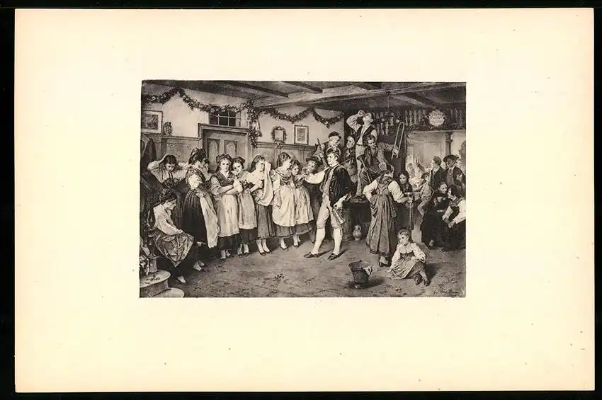 Fotoalbum mit 25 Lichtdrucken der Dresdner Galerie: Gemälde von Da Vinci, Kaufmann, Dolci, Holbein, Raphael, Defregger 7