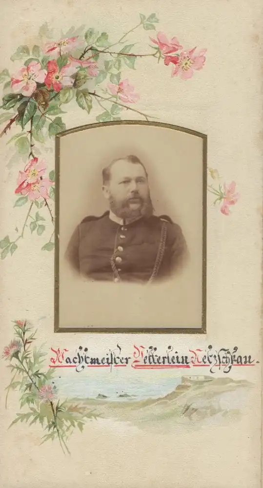 Fotoalbum mit 39 Fotografien Polizei Mylau i. V., 25 jähr. Dienstjubiläum, Wachtmeister, Uniform, Orden, EK, Pickelhaube 13