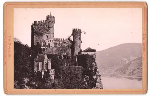 Fotografie Friedrich Szesztokat, Köln, Ansicht Trechtingshausen, Blick auf die Burg Rheinstein