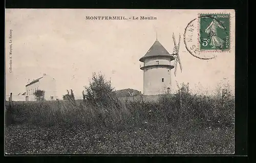AK Montfermeil, Le Moulin, Windmühle