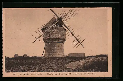 AK Guérande, Moulin de Crémeur / Moulin du Diable, Windmühle