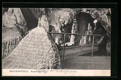 AK Dechenhöhle, Krystallgrotte