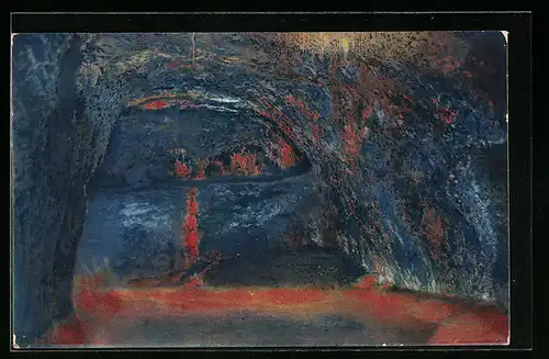 AK Saalfeld, Die Feengrotten, Rechte Quellgrotte