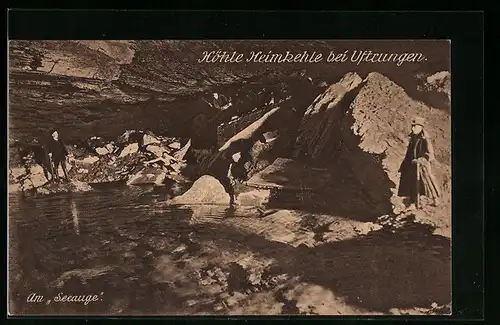 AK Uftrungen, Heimkehle, Grösste Höhle Deutschlands, Am Seeauge
