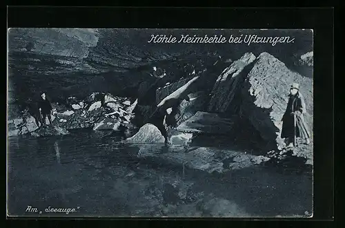 AK Uftrungen, Heimkehle, Grösste Höhle Deutschlands, Am Seeauge