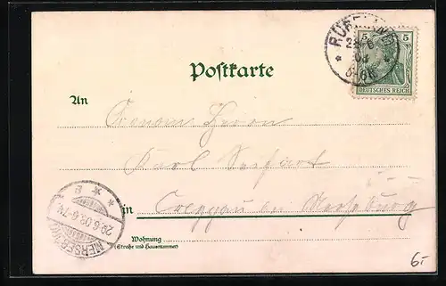 Lithographie Rübeland /Harz, Hermannshöhle, Inneres der Hermannshöhle