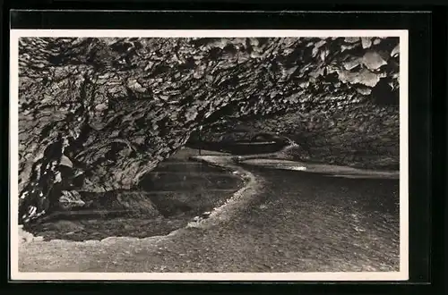 AK Barbarossahöhle im Kyffhäuser, Neptunsgrotte