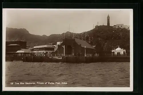 AK Aden, The War Memorial, Prince of Wales Pier