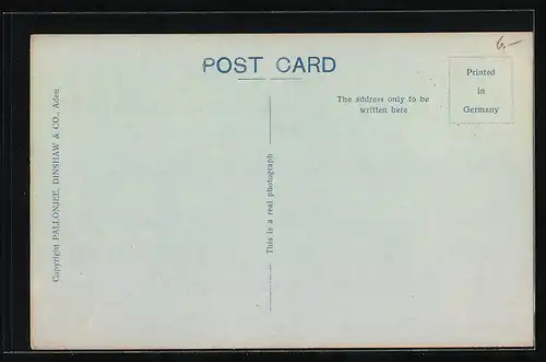 AK Aden, The War Memorial, Prince of Wales Pier