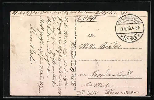 AK Suwalki, Ansicht der Kommandantur