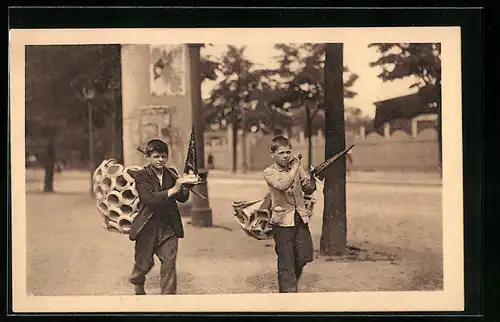 AK Berlin, Berliner Typen, Fliegenfänger