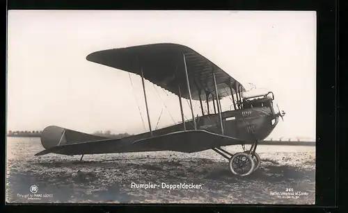 Foto-AK Sanke Nr. 260: Rumpler-Doppeldecker