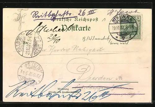 Lithographie Grunewald, Kaiser-Wilhelm-Thurm