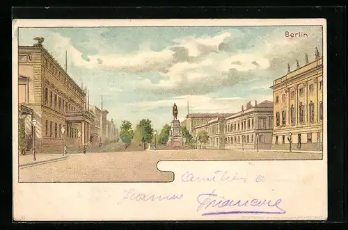 Lithographie Berlin, Unter den Linden