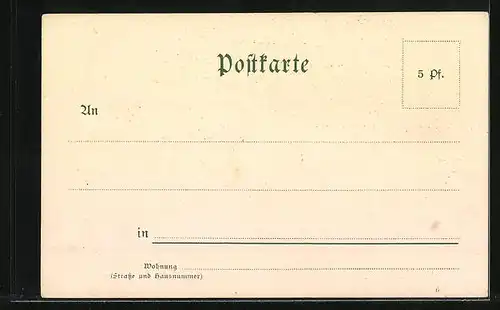 Lithographie Berlin, Blick vom Rathausturm auf Berlin