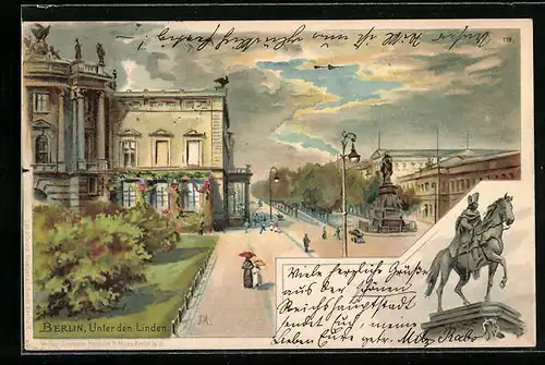 Lithographie Berlin, Unter den Linden