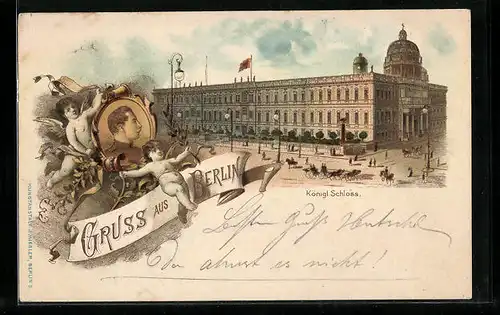 Lithographie Berlin, Königl. Schloss