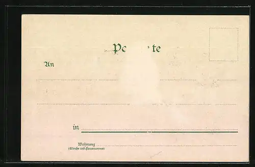 Lithographie Berlin-Kreuzberg, Belle-Alliance-Platz aus der Vogelschau