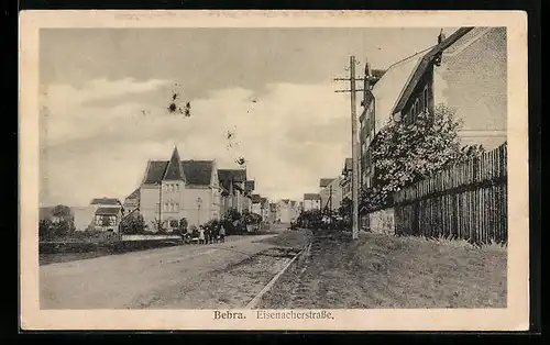 AK Bebra, Blick in die Eisenacherstrasse