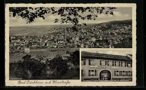 AK Bad Dürkheim a. d. Weinstrasse, Gasthaus zum Jägertal, Teilansicht