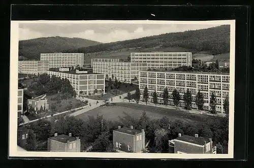 AK Zlin, Bata-Werke aus der Vogelschau, Batovy zavody