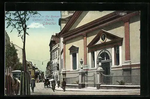 AK Gibraltar, Entrance to the Roman Catholic Church