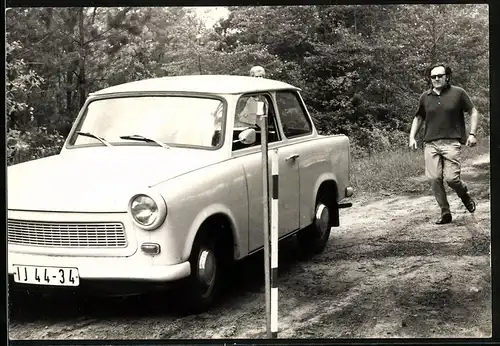 Fotografie Auto Sachsenring Trabant Trabi, Kennzeichen IJ-44-34