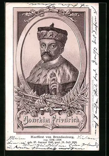 AK Joachim Friedrich, Kurfürst von Brandenburg 1598-1608