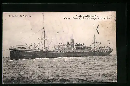 AK Passagierschiff El-Kantara, Vapeur Francais des Messageries Maritimes