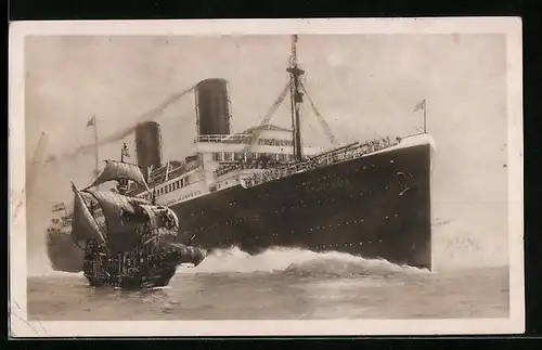 AK Bremen, Passagierschiff D. Columbus, Norddeutscher Lloyd