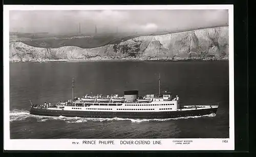 AK Passagierschiff m.v. Prince Philippe, Dover-Ostend Line