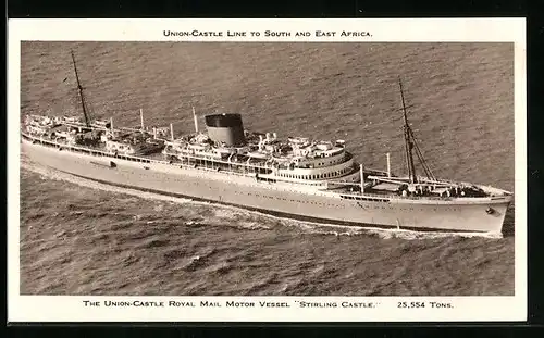 AK The Union-Castle Royal Mail Motor Vessel Stirling Castle