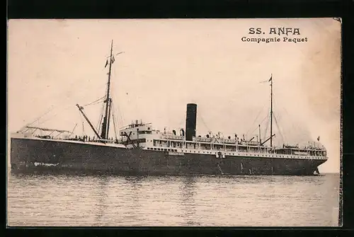AK Passagierschiff SS Anfa, Compagnie Paquet