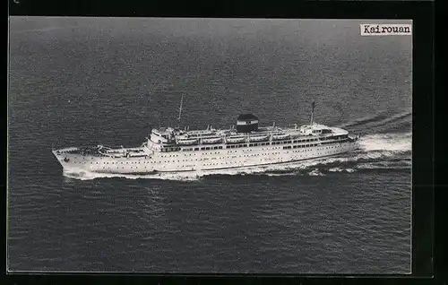 AK Cie de Navigation Mixte, Algerie-Tunisie, Paquebot Kairouan, Passagierschiff