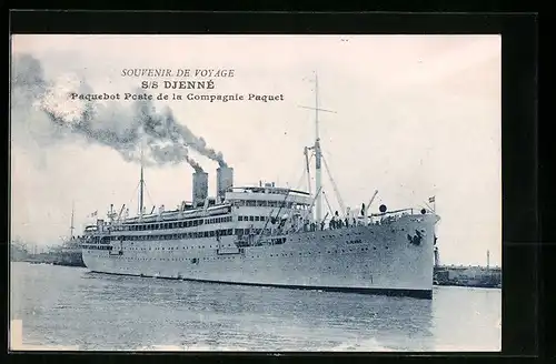AK Passagierschiff SS Djenné, Paquebot Poste de la Compagnie Paquet