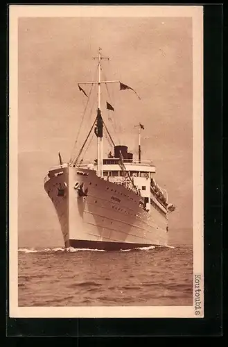 AK Paquebot Koutoubia, Compagnie de Navigation Paquet - Marseille