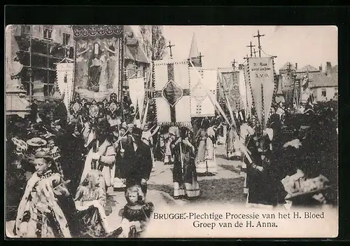 AK Brugge, Plechtige Processie van het H. Bloed, Groep van de H. Anna