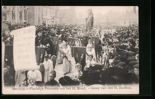 AK Brugge, Plechtige Processie van het H. Bloed, Groep van den H. Jacobus