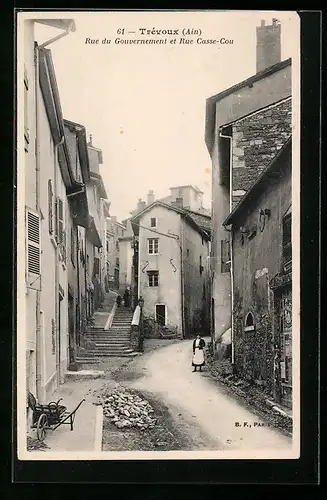 AK Trévoux, Rue du Gouvernement et Rue Casse-Cou