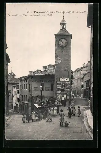 AK Trévoux, Tour du Beffroi avant la restauration 1905
