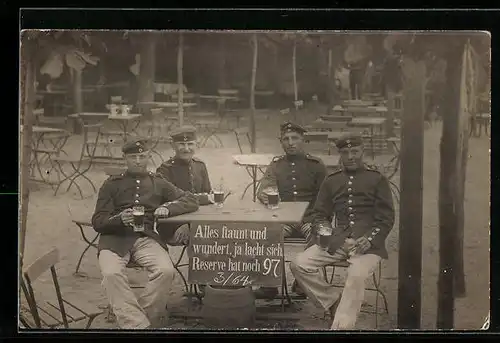 AK Deutsche Reservisten im Biergarten