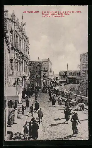 AK Jerusalem, Innenseite des Jaffators