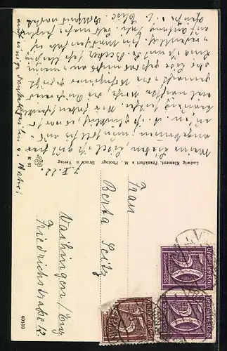 AK Frankfurt a. M., Platz am Opernhaus