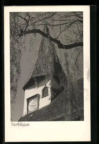 AK Berkheim /Esslingen, Uhrenturm der Michaelskirche